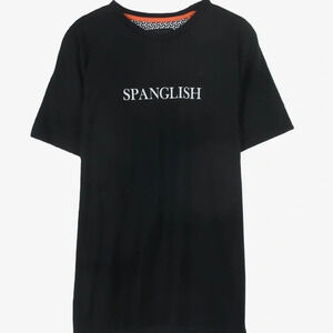 Spanglish Denim & Flower Ricky Singh Short Sleeve Funny Graphic Shirt Small Tee